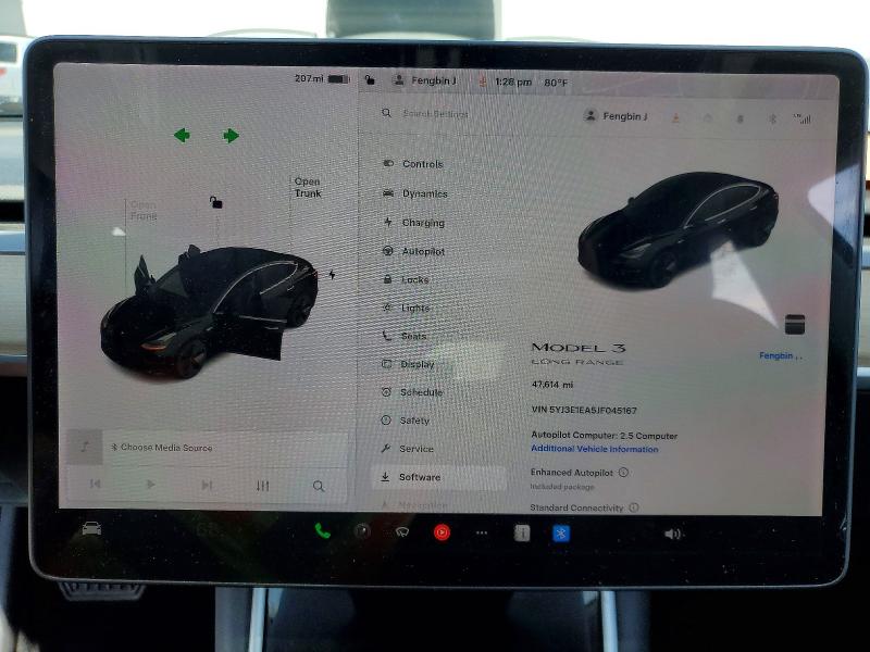 45665346 :رقم المزاد ، 5YJ3E1EA5JF045167 vin ، 2018 Tesla Model 3 مزاد بيع