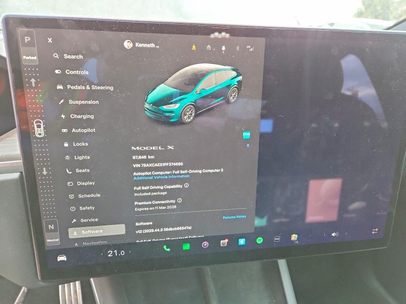 Aukcja sprzedaży 2023 Tesla Model X, vin: 7SAXCAE51PF374695, numer aukcji: 77533165