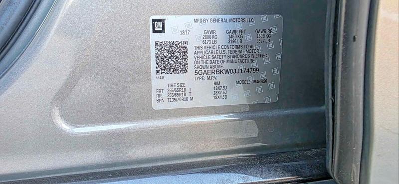 Продаж на аукціоні авто 2018 Buick Enclave, vin: 5GAERBKW0JJ174799, номер лоту: 46295016