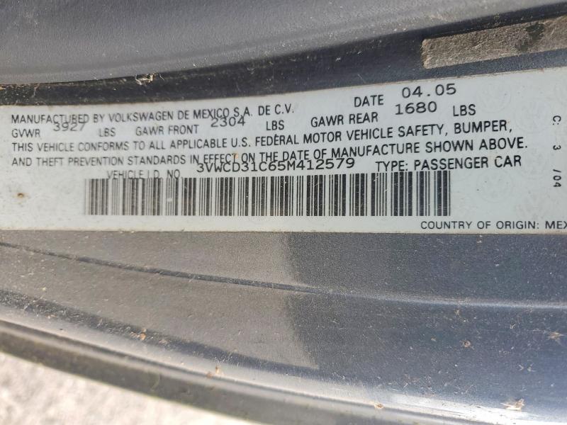 47190316 :رقم المزاد ، 3VWCD31C65M412579 vin ، 2016 Volkswagen Beetle مزاد بيع