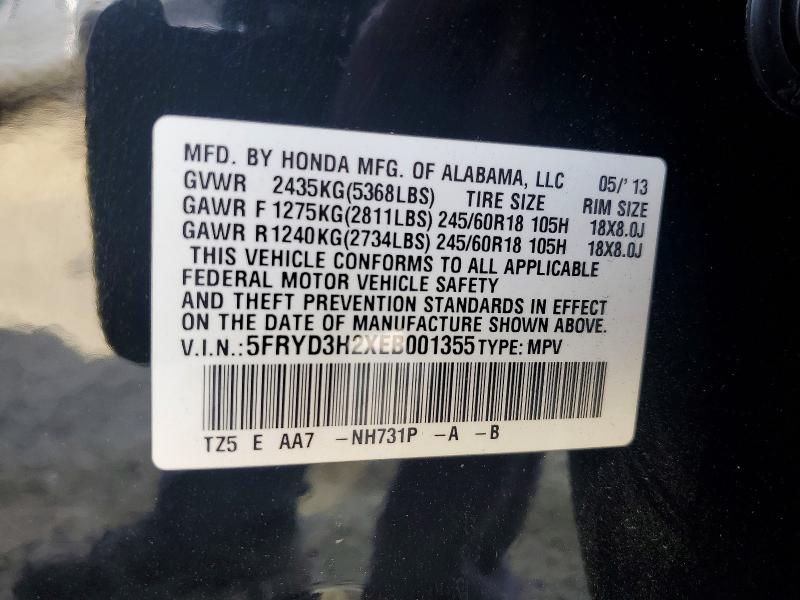 Продажа на аукционе авто 2014 Acura Mdx, vin: 5FRYD3H2XEB001355, номер лота: 47058696