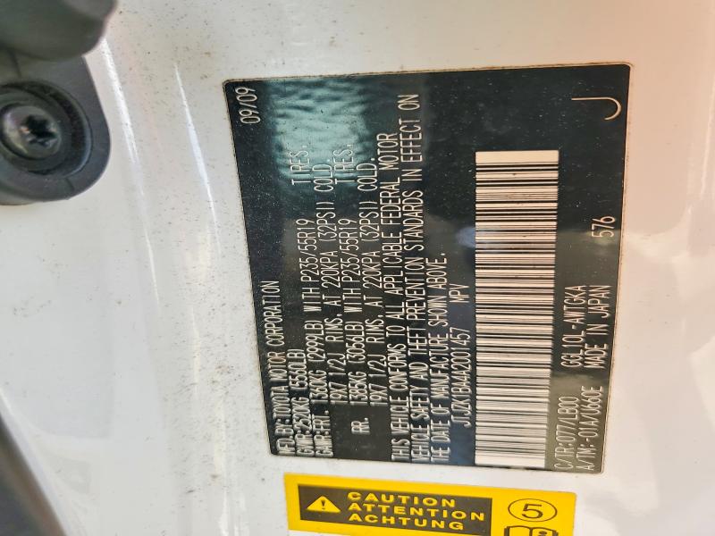 47244886 :رقم المزاد ، JTJZK1BA4A2001457 vin ، 2010 Lexus Rx 350 مزاد بيع