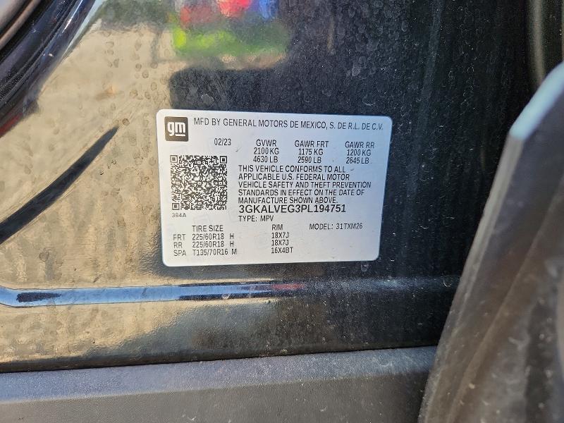47296836 :رقم المزاد ، 3GKALVEG3PL194751 vin ، 2023 Gmc Terrain مزاد بيع