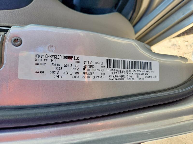 2011 Dodge Grand Caravan მანქანა იყიდება აუქციონზე, vin: 2D4RN5DG0BR711593, აუქციონის ნომერი: 79478315