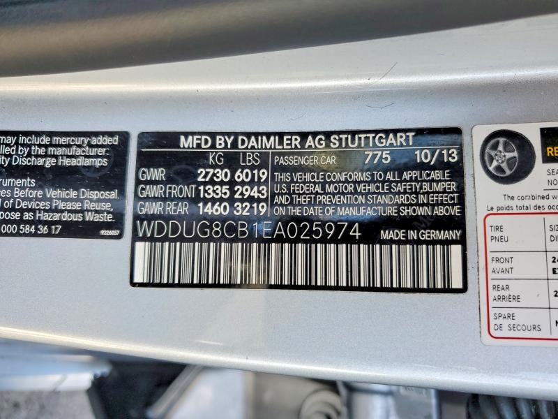 Aukcja sprzedaży 2014 Mercedes-benz S, vin: WDDUG8CB1EA025974, numer aukcji: 46136296