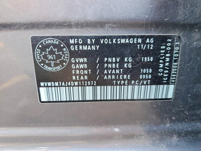 Aukcja sprzedaży 2013 Volkswagen Golf 2.0 Tdi 4dr Hat, vin: WVWDM7AJ4DW112972, numer aukcji: 41590486