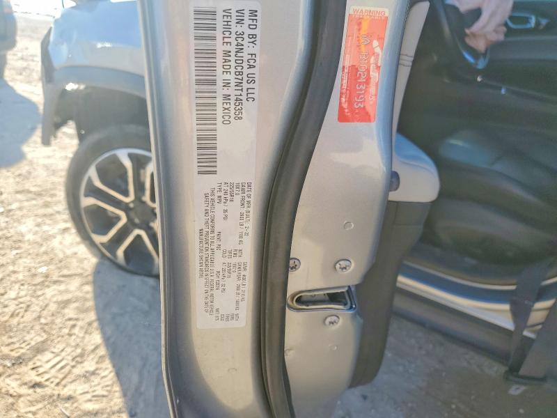2022 Jeep Compass მანქანა იყიდება აუქციონზე, vin: 3C4NJDCB7NT145358, აუქციონის ნომერი: 46111876