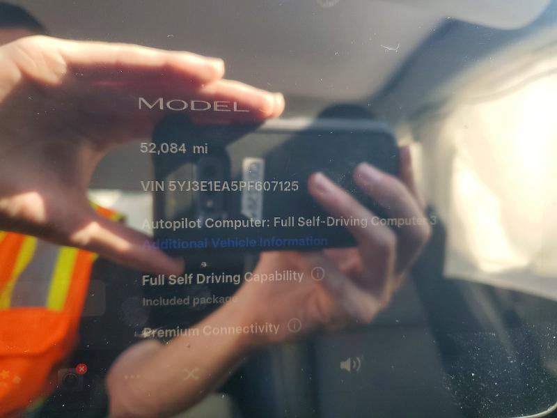 Aukcja sprzedaży 2023 Tesla Model 3, vin: 5YJ3E1EA5PF607125, numer aukcji: 46315336