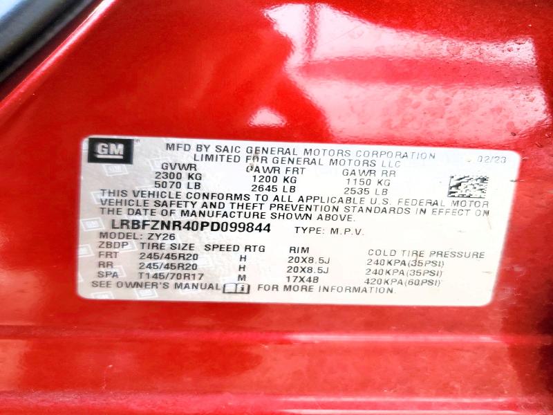 45462946 :رقم المزاد ، LRBFZNR40PD099844 vin ، 2023 Buick Envision مزاد بيع