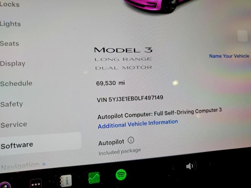 Aukcja sprzedaży 2020 Tesla Model 3, vin: 5YJ3E1EB0LF497149, numer aukcji: 41692276