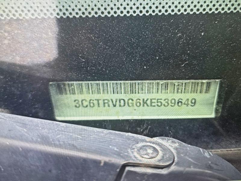 Продаж на аукціоні авто 2019 Ram Promaster 2500, vin: 3C6TRVDG6KE539649, номер лоту: 46519316