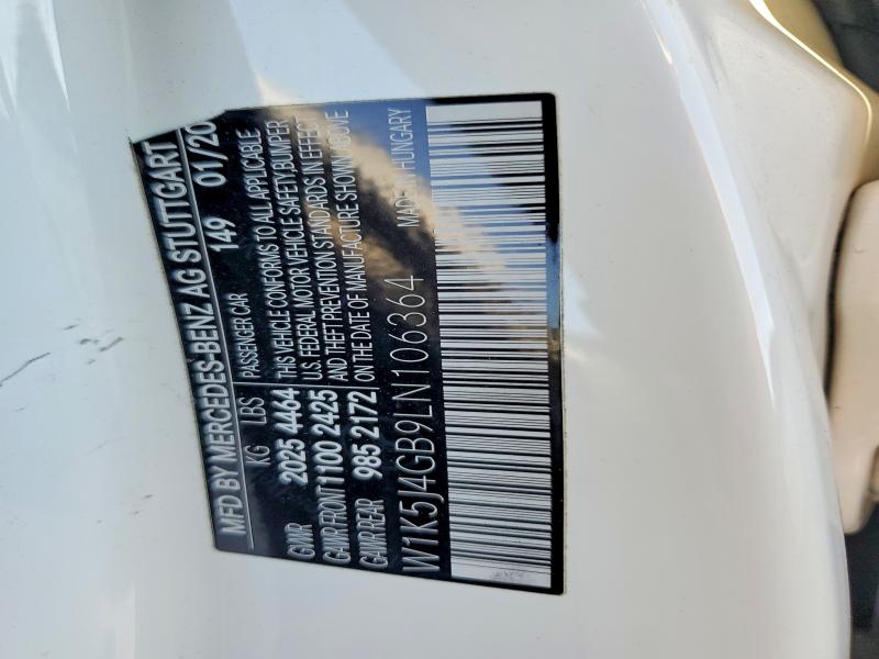 Aukcja sprzedaży 2020 Mercedes-benz Cla, vin: W1K5J4GB9LN106364, numer aukcji: 46834156