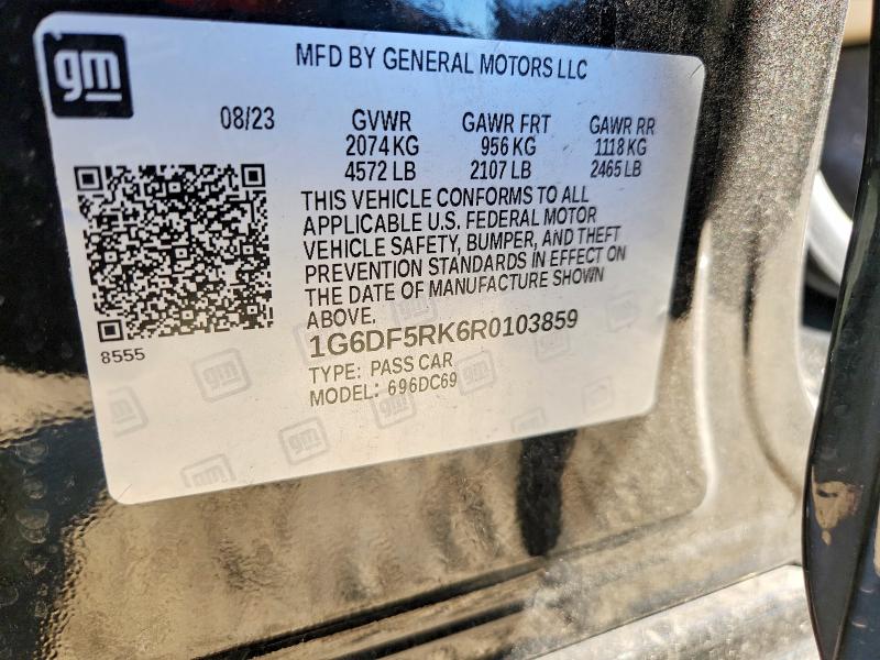 2024 Cadillac Ct4 მანქანა იყიდება აუქციონზე, vin: 1G6DF5RK6R0103859, აუქციონის ნომერი: 47255176