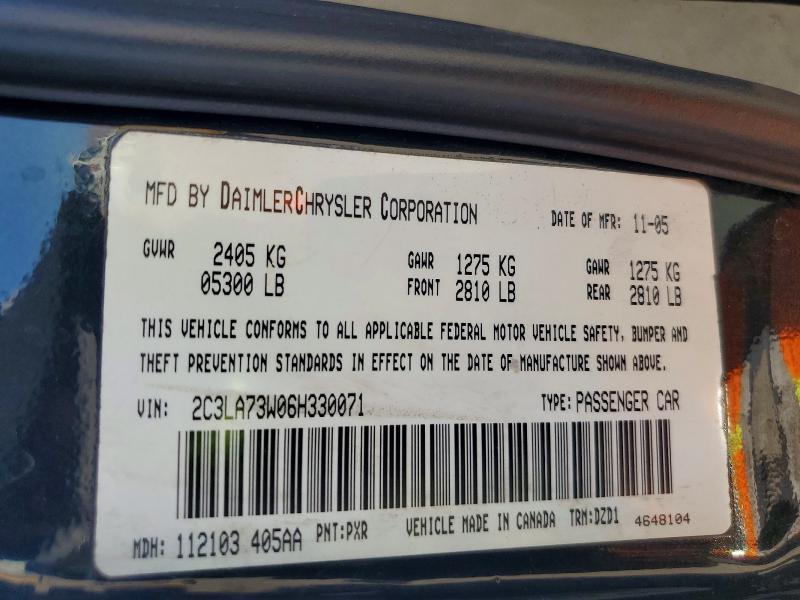 46952306 :رقم المزاد ، 2C3LA73W06H330071 vin ، 2006 Chrysler 300c مزاد بيع