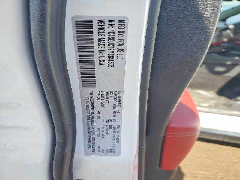 Aukcja sprzedaży 2021 Dodge Durango, vin: 1C4SDJCT9MC848505, numer aukcji: 45849186