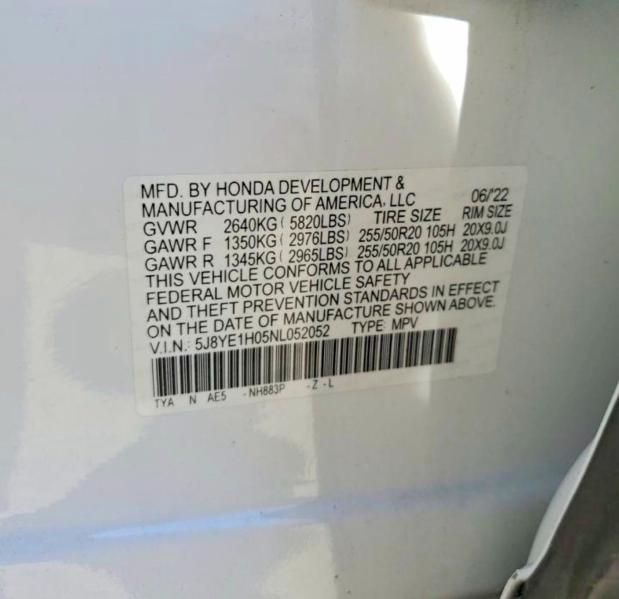 Продажа на аукционе авто 2022 Acura Mdx, vin: 5J8YE1H05NL052052, номер лота: 45793516