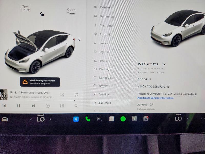 Продажа на аукционе авто 2021 Tesla Model Y, vin: 5YJYGDEE9MF215149, номер лота: 79600515