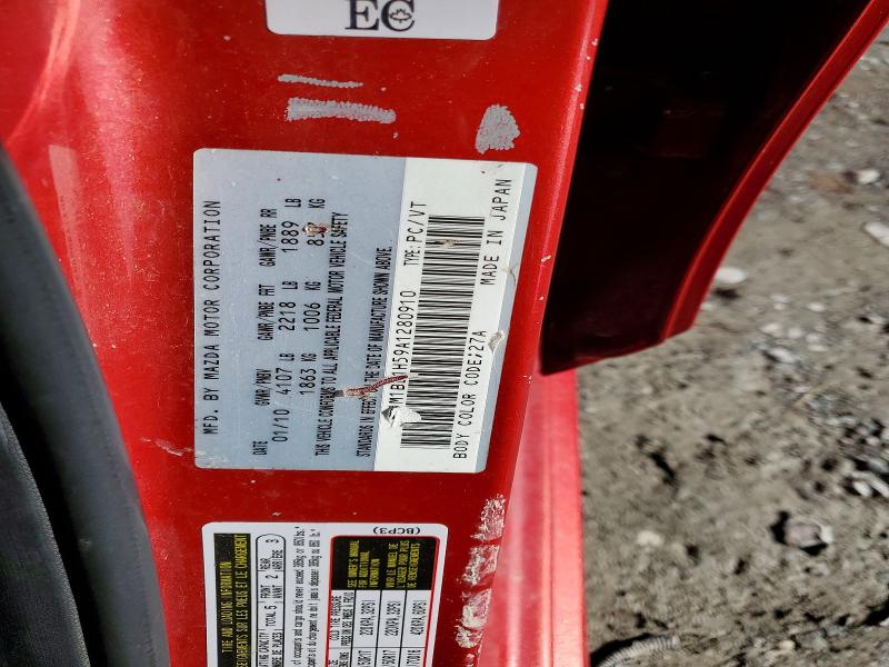 Auction sale of the 2010 Mazda Mazda3 Sport Gt 5dr, vin: JM1BL1H59A1280910, lot number: 41595826
