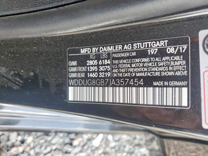 Продаж на аукціоні авто 2018 Mercedes-benz S, vin: WDDUG8GB7JA357454, номер лоту: 47249016