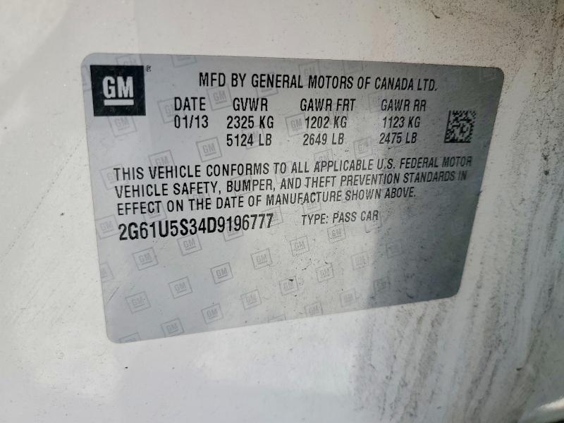 Продаж на аукціоні авто 2013 Cadillac Xts, vin: 2G61U5S34D9196777, номер лоту: 46649406