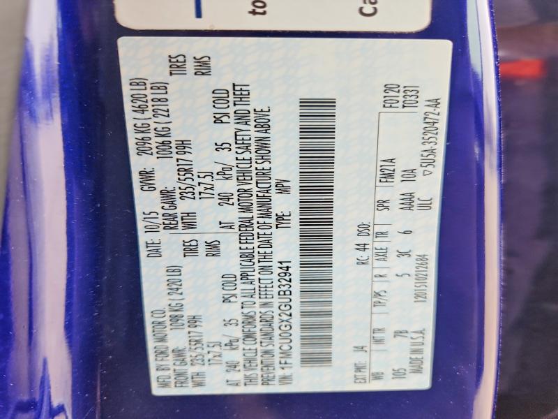 79457135 :رقم المزاد ، 1FMCU0GX2GUB32941 vin ، 2016 Ford Escape مزاد بيع