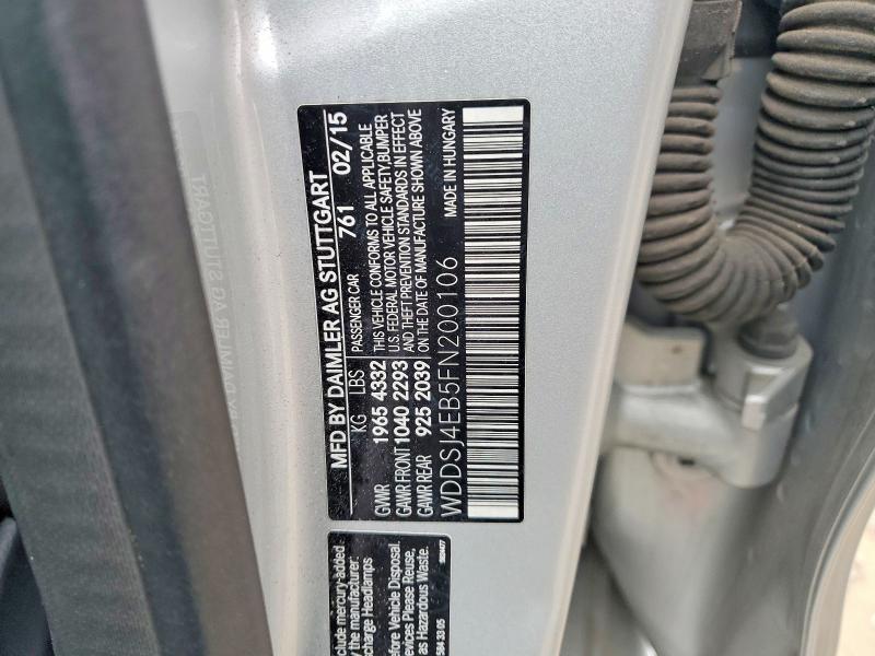 Продаж на аукціоні авто 2015 Mercedes-benz Cla, vin: WDDSJ4EB5FN200106, номер лоту: 79489345