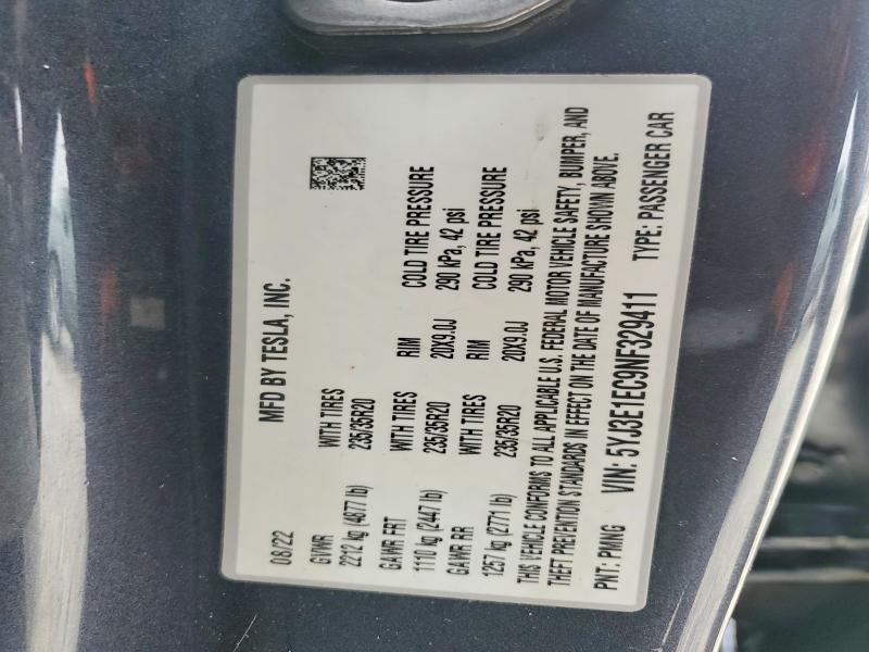 Aukcja sprzedaży 2022 Tesla Model 3, vin: 5YJ3E1EC9NF329411, numer aukcji: 78669535