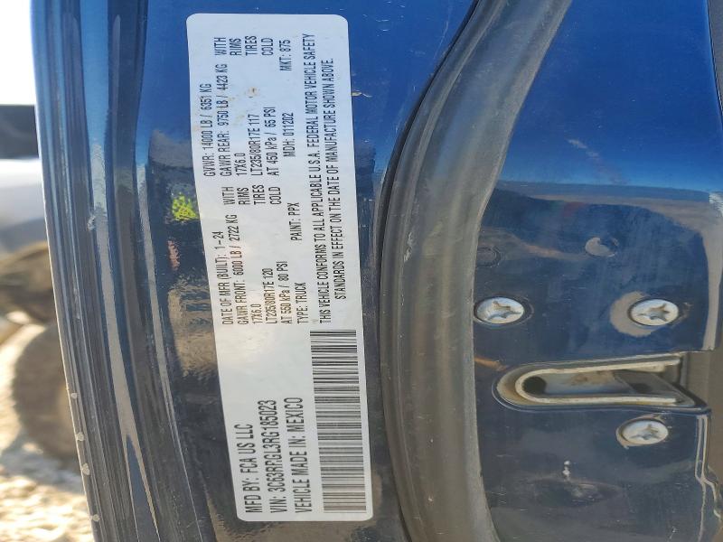 47512776 :رقم المزاد ، 3C63RRGL3RG185023 vin ، 2024 Ram 3500 مزاد بيع