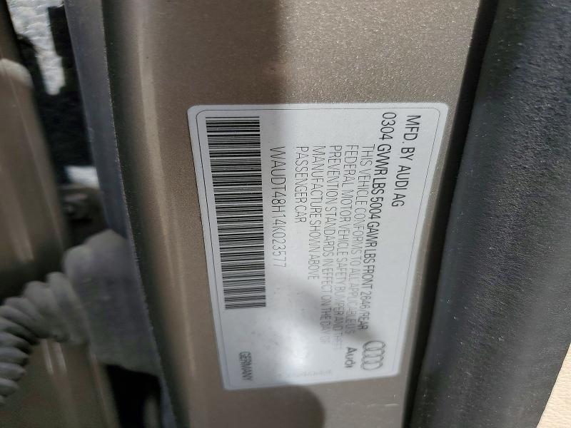 Продажа на аукционе авто 2004 Audi A4, vin: WAUDT48H14K023577, номер лота: 48140976