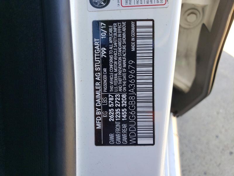 Auction sale of the 2018 Mercedes-benz S, vin: WDDUG6GB8JA369679, lot number: 47388746