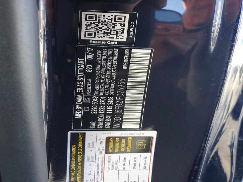79065925 :رقم المزاد ، WDD1J6FB2JF026956 vin ، 2018 Mercedes-benz E مزاد بيع