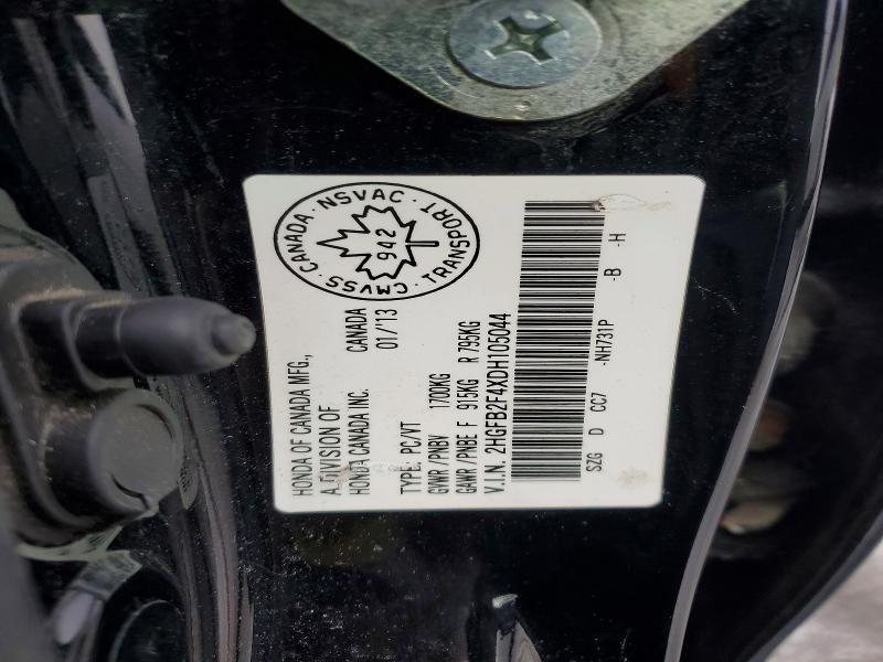 Aukcja sprzedaży 2013 Honda Civic, vin: 2HGFB2F4XDH105044, numer aukcji: 41703056