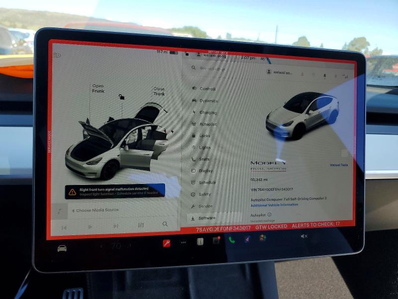 Aukcja sprzedaży 2022 Tesla Model Y, vin: 7SAYGDEF0NF343017, numer aukcji: 79494495