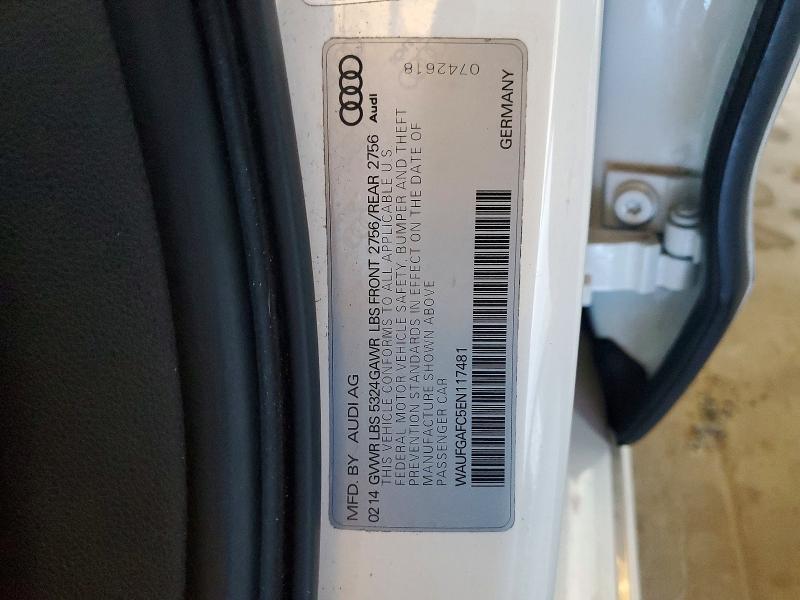 Aukcja sprzedaży 2014 Audi A6, vin: WAUFGAFC5EN117481, numer aukcji: 46067636