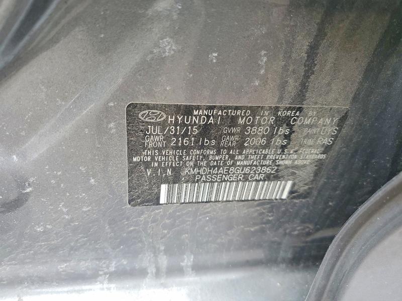 Продажа на аукционе авто 2016 Hyundai Elantra, vin: KMHDH4AE8GU623862, номер лота: 46198856