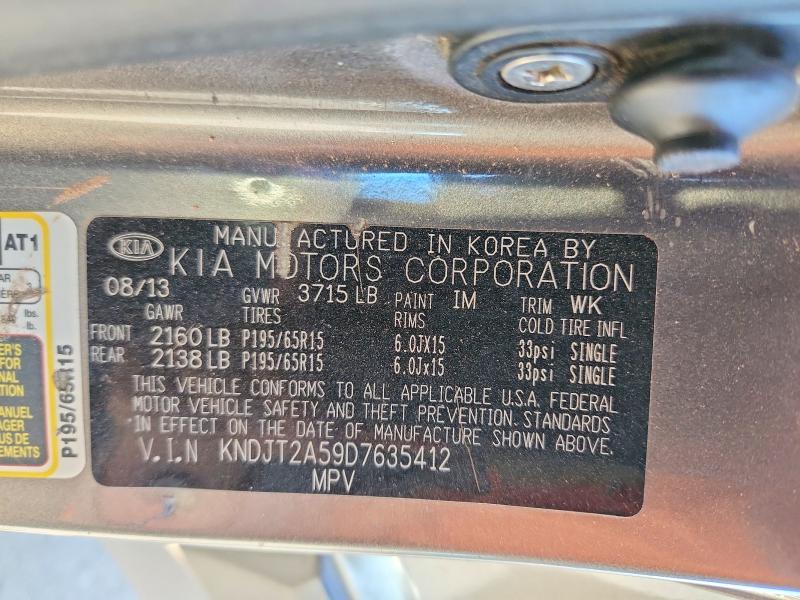 Продаж на аукціоні авто 2013 Kia Soul, vin: KNDJT2A59D7635412, номер лоту: 47293286