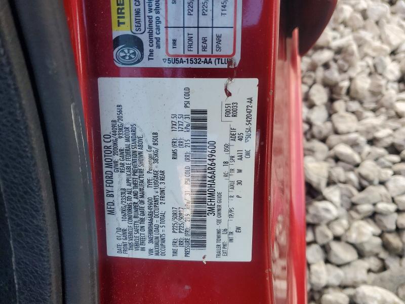 Aukcja sprzedaży 2010 Mercury Milan, vin: 3MEHM0HA6AR649600, numer aukcji: 45930616