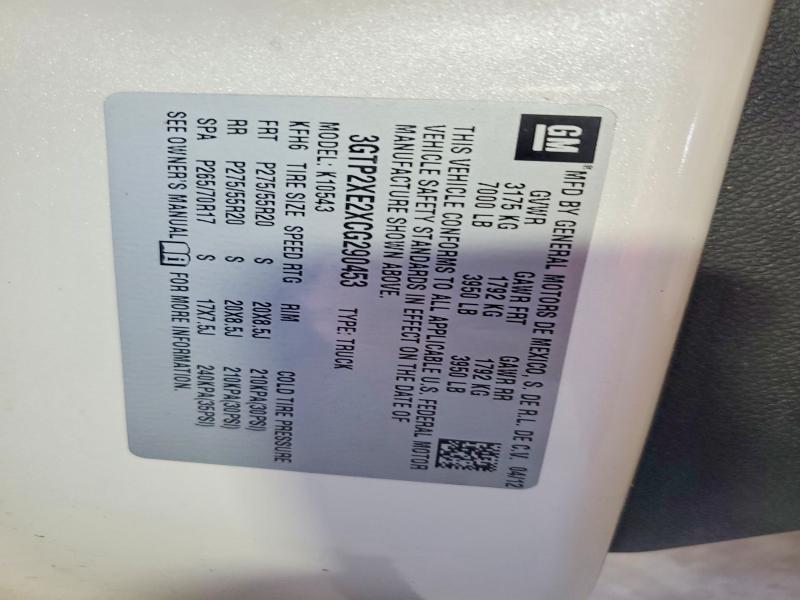 Продажа на аукционе авто 2012 Gmc Sierra, vin: 3GTP2XE2XCG290453, номер лота: 79787815