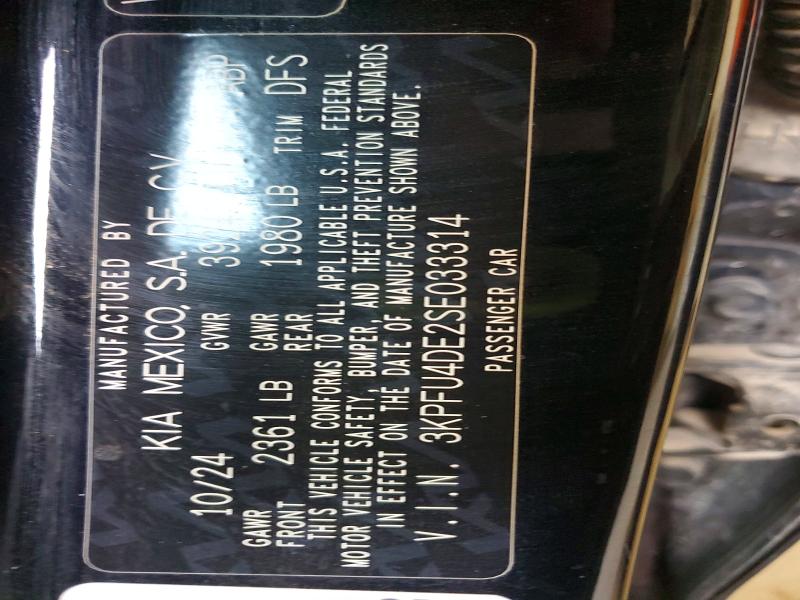 48164996 :رقم المزاد ، 3KPFU4DE2SE033314 vin ، 2025 Kia K4 مزاد بيع
