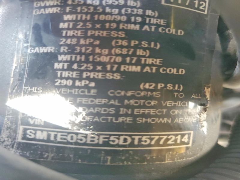 Продаж на аукціоні авто 2013 Triumph Motorcycle Tiger, vin: SMTE05BF5DT577214, номер лоту: 46910856