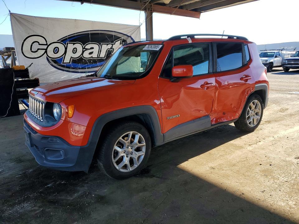 Aukcja sprzedaży 2017 Jeep Renegade, vin: ZACCJABB0HPF52960, numer aukcji: 78262065