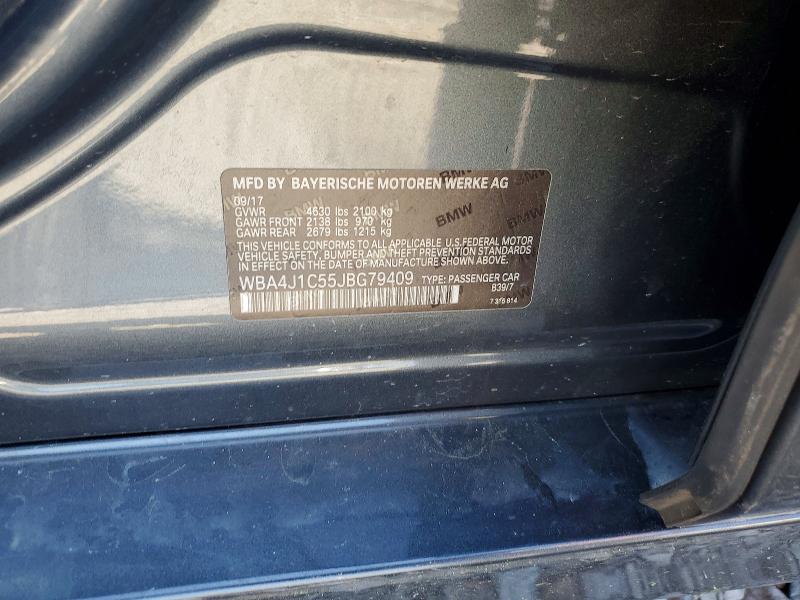 Продаж на аукціоні авто 2018 Bmw 430i, vin: WBA4J1C55JBG79409, номер лоту: 46018266