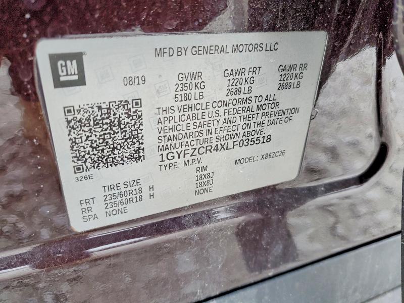 Aukcja sprzedaży 2020 Cadillac Xt4, vin: 1GYFZCR4XLF035518, numer aukcji: 46609046