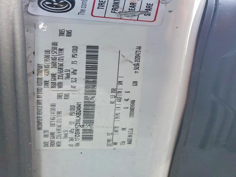 Продаж на аукціоні авто 2020 Ford Transit, vin: 1FDBW5Z88LKB24941, номер лоту: 79973325