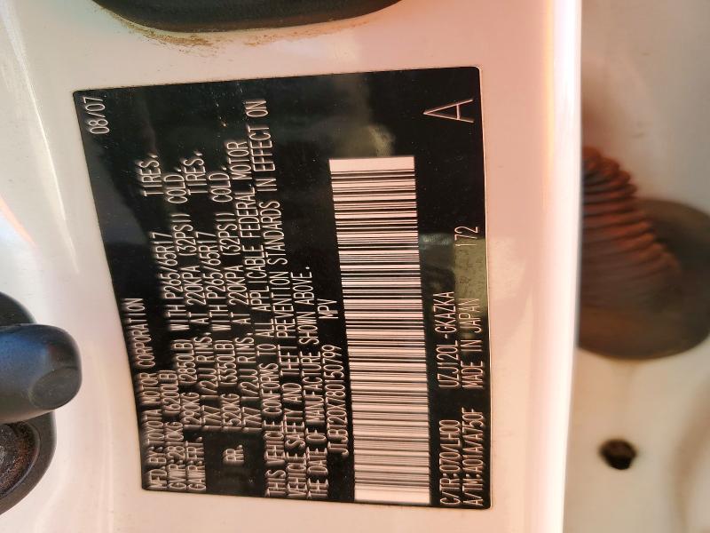 Aukcja sprzedaży 2008 Lexus Gx 470, vin: JTJBT20X780150799, numer aukcji: 47080806