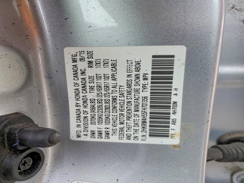 Aukcja sprzedaży 2015 Honda Cr-v, vin: 2HKRM4H55FH701356, numer aukcji: 47324306