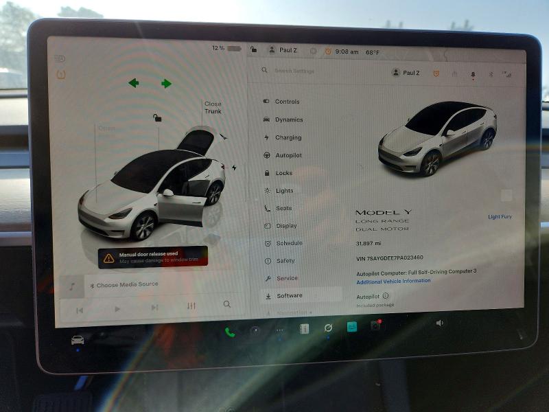 Продажа на аукционе авто 2023 Tesla Model Y, vin: 7SAYGDEE7PA023460, номер лота: 46477556