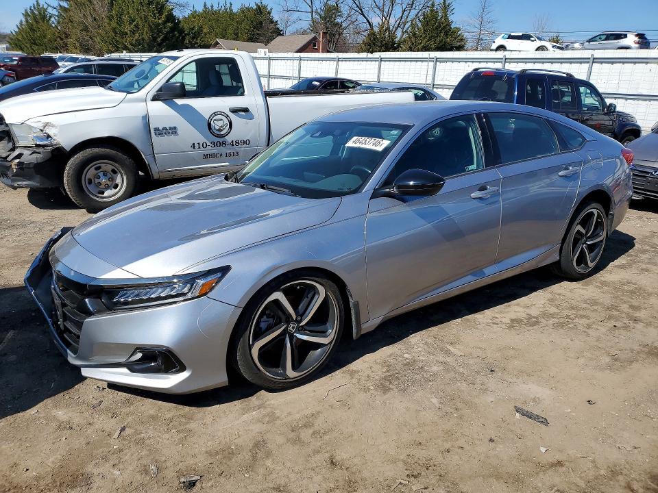 46453746 :رقم المزاد ، 1HGCV1F49NA079508 vin ، 2022 Honda Accord مزاد بيع