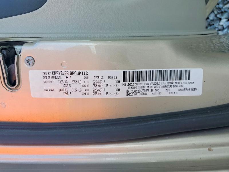 Продажа на аукционе авто 2014 Chrysler Town & Country, vin: 2C4RC1BG2ER339130, номер лота: 45525766