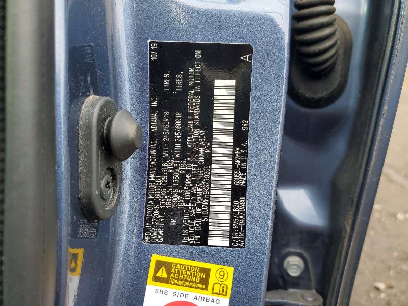 Aukcja sprzedaży 2019 Toyota Highlander, vin: 5TDJZRFH9KS739265, numer aukcji: 47891086